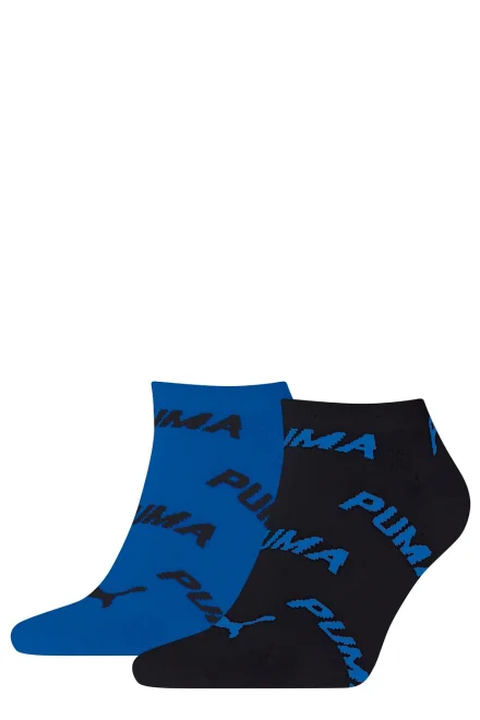 Dámske nízke ponožky 907947 Puma  - 2 kusy - Modro-černá