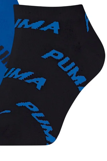 Dámske nízke ponožky 907947 Puma  - 2 kusy - Modro-černá