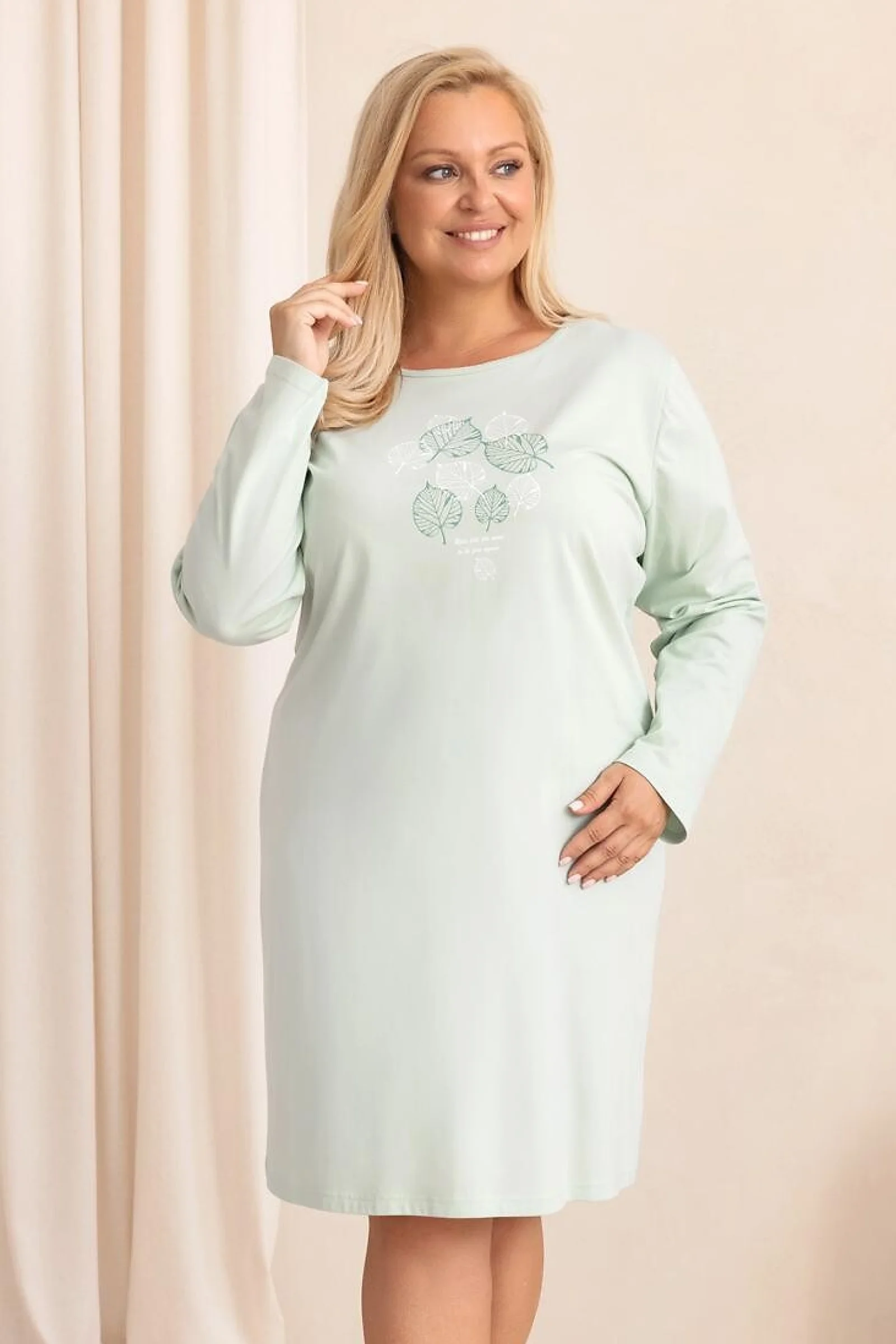Noční košile Regina 2010 - bavlna Světle zelená 3XL