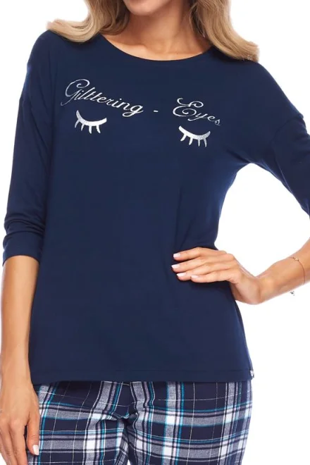 Dámské pyžamo Nadia SAL-PY-1146 Darkblue LL