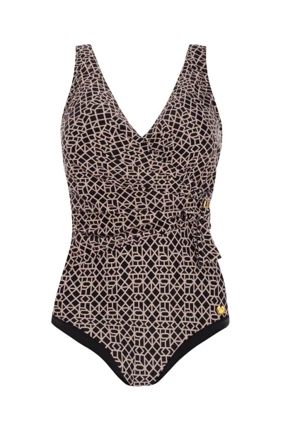 Jednodílné plavky Luxe 14 - body shaping - Černá