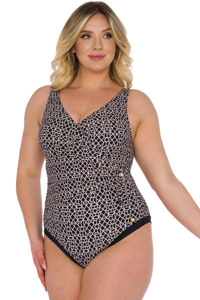 Jednodílné plavky Luxe 14 - body shaping - Černá