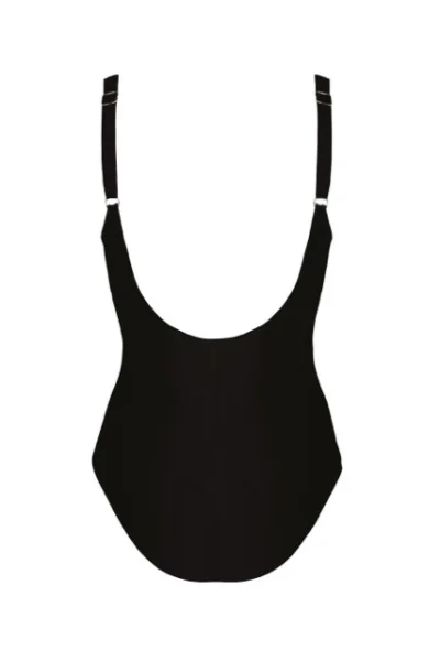 Jednodílné plavky S 1006 Bermuda 5 - Černá