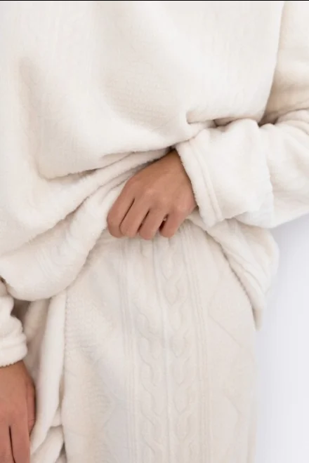 Dámský homewear komplet Bridget - Ecru