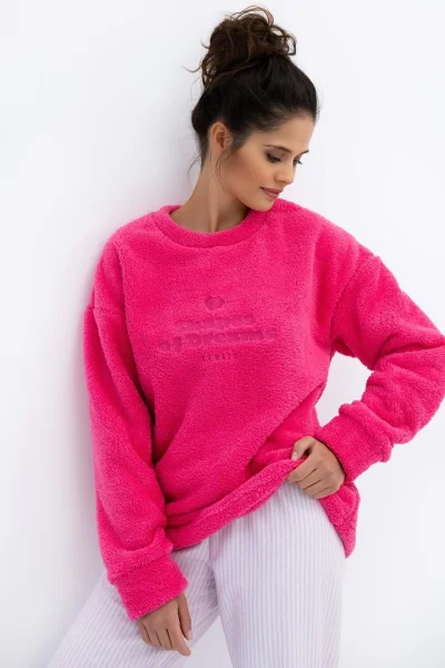 Mikina Brooklyn - oversize - Růžová