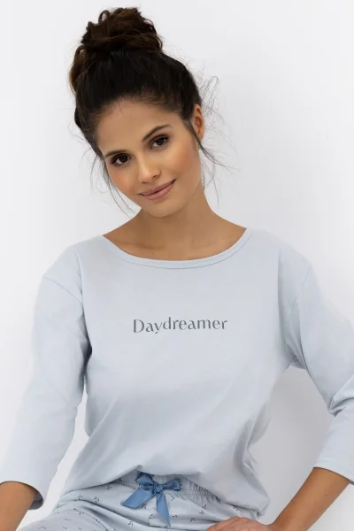 Dámské pyžamo Daydreamer - bavlna - Modro-šedá