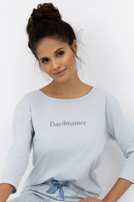 Dámské pyžamo Daydreamer - bavlna - Modro-šedá