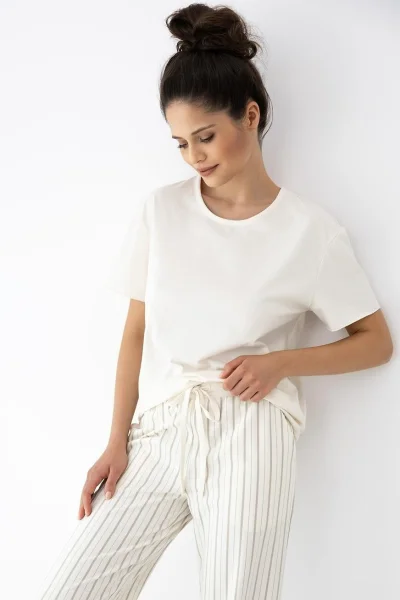 Dámské pyžamo Soleil - Ecru