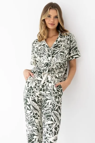 Dámské pyžamo Louise - viskóza - Khaki