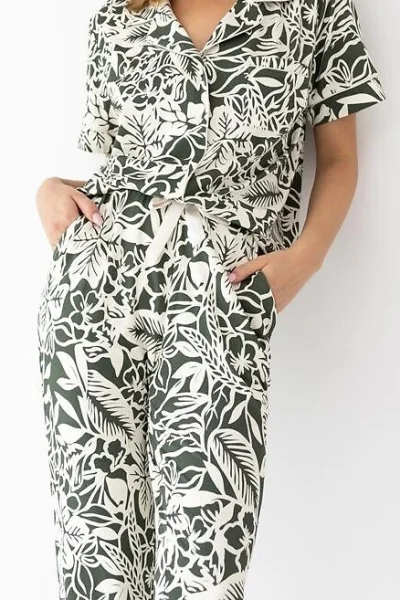 Dámské pyžamo Louise - viskóza - Khaki