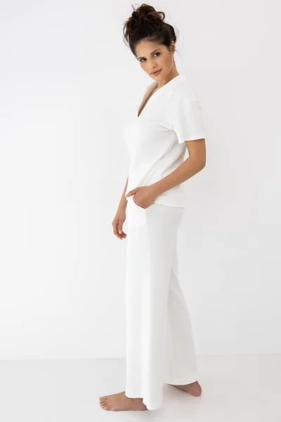 Dámské pyžamo Zuri - modal - Ecru