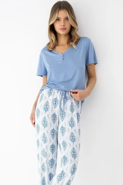 Dámské pyžamo Gracelyn - Světle modrá