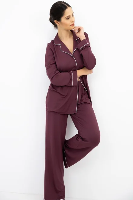 Dámské pyžamo Samira - modal - Bordó