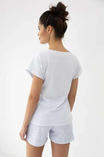 Dámské pyžamo Karla - Bílo-modrá