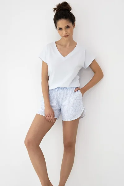 Dámské pyžamo Karla - Bílo-modrá