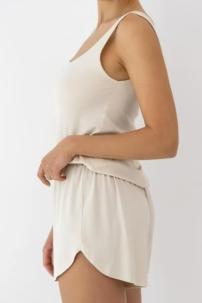 Dámské pyžamo Lumi - viskóza - Světle béžová