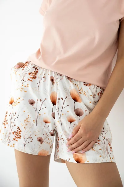 Dámské pyžamo Arielle - bavlna - Lososová