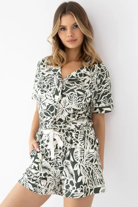 Dámské pyžamo Kaylee - viskóza - Khaki