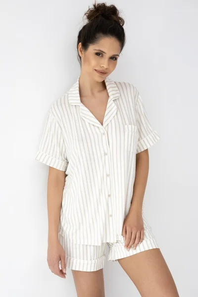 Dámské pyžamo Davina - viskóza - Ecru