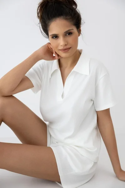 Dámské pyžamo Sia- modal - Ecru