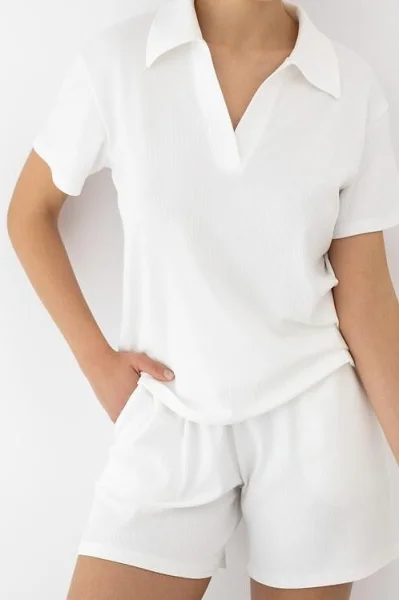 Dámské pyžamo Sia- modal - Ecru