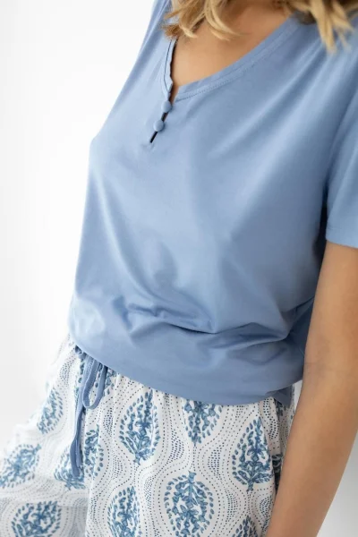 Dámské pyžamo Denver - Světle modrá