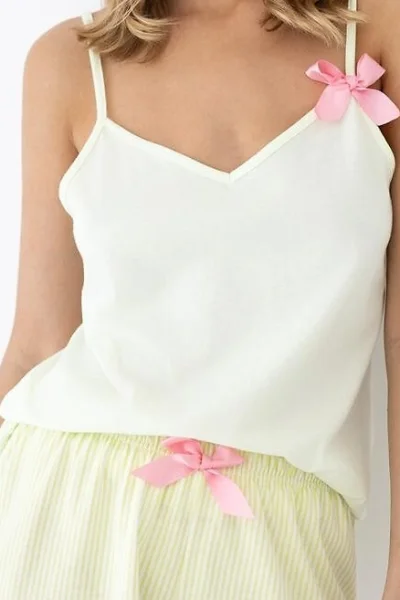 Dámské pyžamo Taya - Světle žlutá