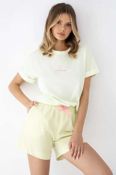 Dámské pyžamo Savanna - Světle žlutá