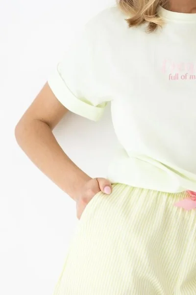 Dámské pyžamo Savanna - Světle žlutá