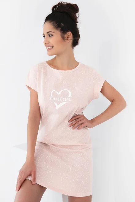 Noční košile Super Girl - Světle růžová
