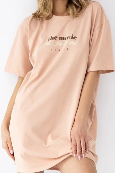 Noční košile Anika - Světle oranžová