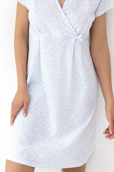 Noční košile Michaela - Bílo-modrá