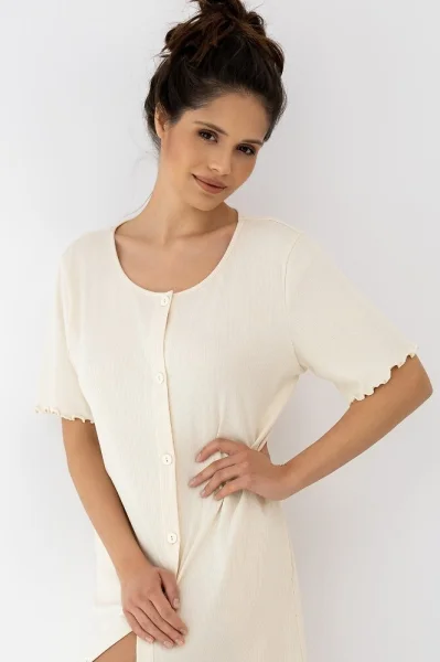 Noční košile Bayla - viskóza - Světle béžová