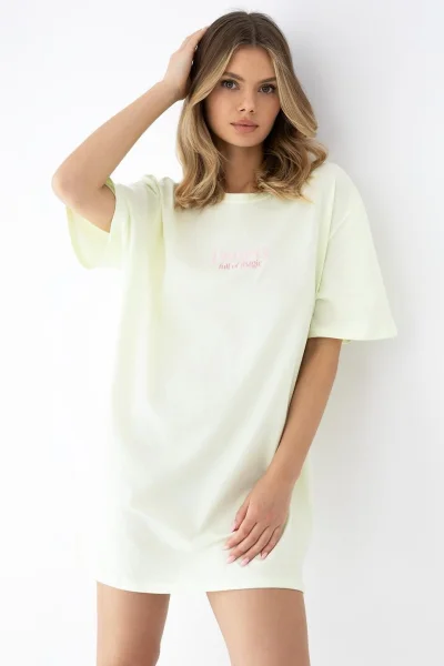 Noční košile Savanna - volnější - Světle žlutá