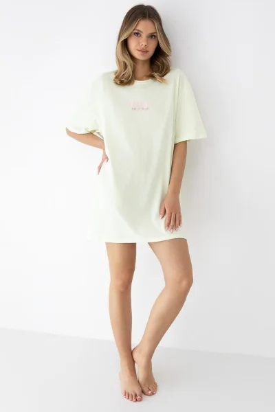 Noční košile Savanna - volnější - Světle žlutá