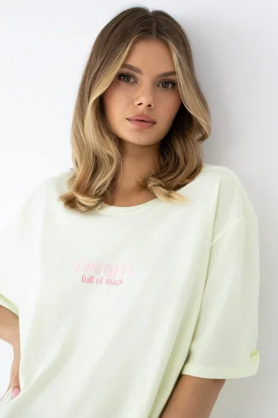 Noční košile Savanna - volnější - Světle žlutá