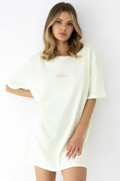 Noční košile Savanna - volnější - Světle žlutá