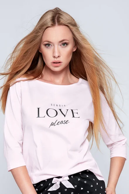 Dámské pyžamo In Love ML - Růžová