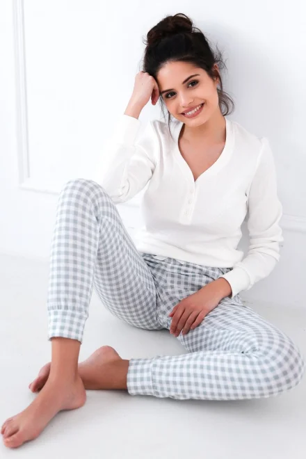 Dámské pyžamo Desire - bavlna - Bílá