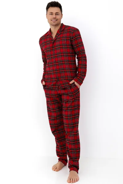 Philip - bavlněný flanel-RED