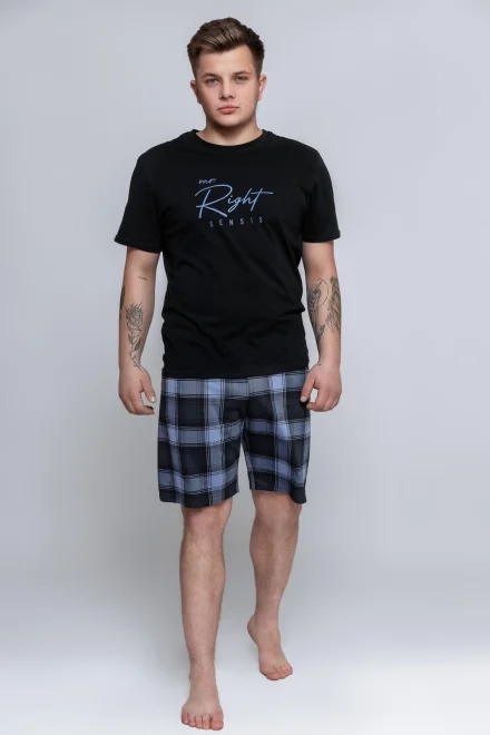 Pánské pyžamo Magnus  - Couple wear - Černá