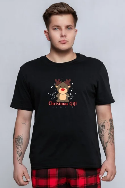 Pánské pyžamo Ronnie Christmas - Černá