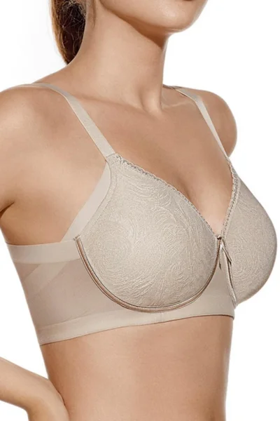 Nevyztužená podprsenka Nadia - bez kostice - Světle béžová