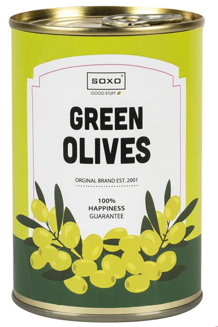 Unisex ponožky Olivy v plechovce - Zelená
