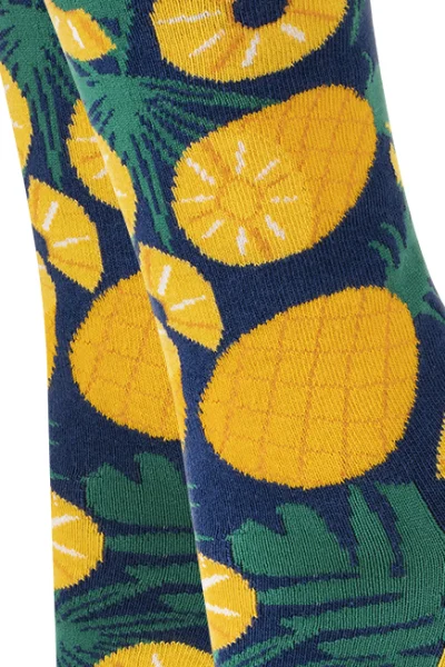 Unisex ponožky Ananas - Žlutá