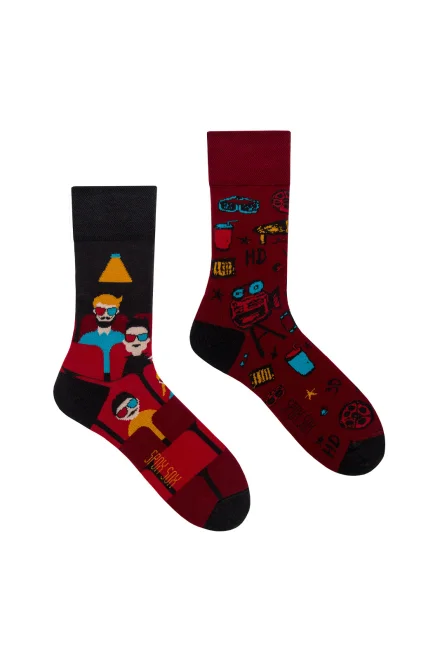Unisex ponožky s motivem kina - Barevná