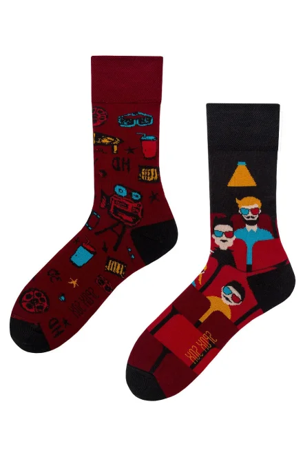 Unisex ponožky s motivem kina - Barevná