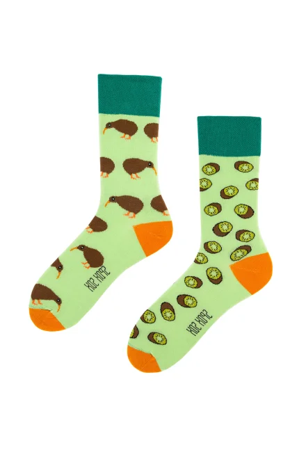 Unisex ponožky s kiwi - Barevná