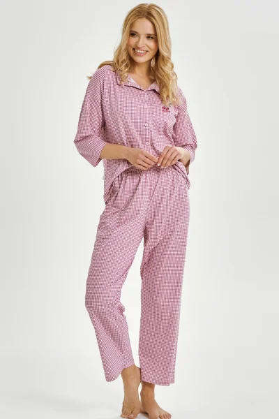 Dámské pyžamo Jolie - bavlna - Růžová