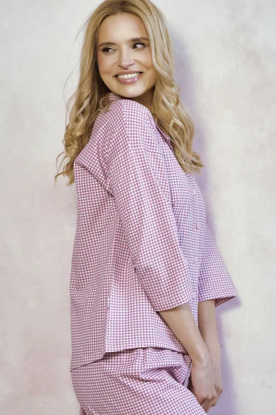 Dámské pyžamo Jolie - bavlna - Růžová